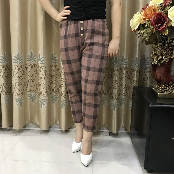 Quần Baggy Nữ Kẻ Hottrend 2020 | BigBuy360 - bigbuy360.vn