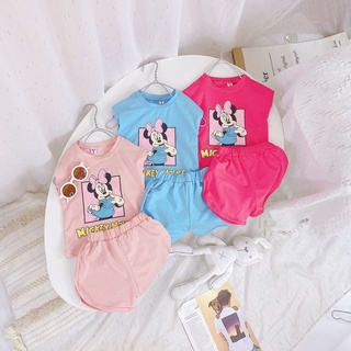 Bộ Quần Áo Ba Lỗ Bộ 3 Lỗ Cho Bé Hình Micky Cho Bé Từ 10-22kg MÃ BL17