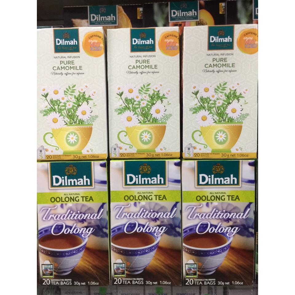 Trà Dilmah Thảo Dược Hoa Cúc - Pure Camomile 30g (20 gói x 1,5g - Giảm căng thẳng, ngủ ngon