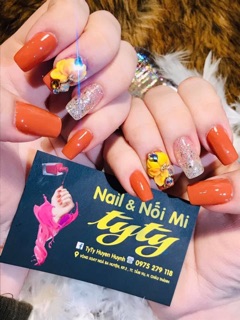 Hoa Bột Nail set 2 bông Hoa Sen Trang trí móng