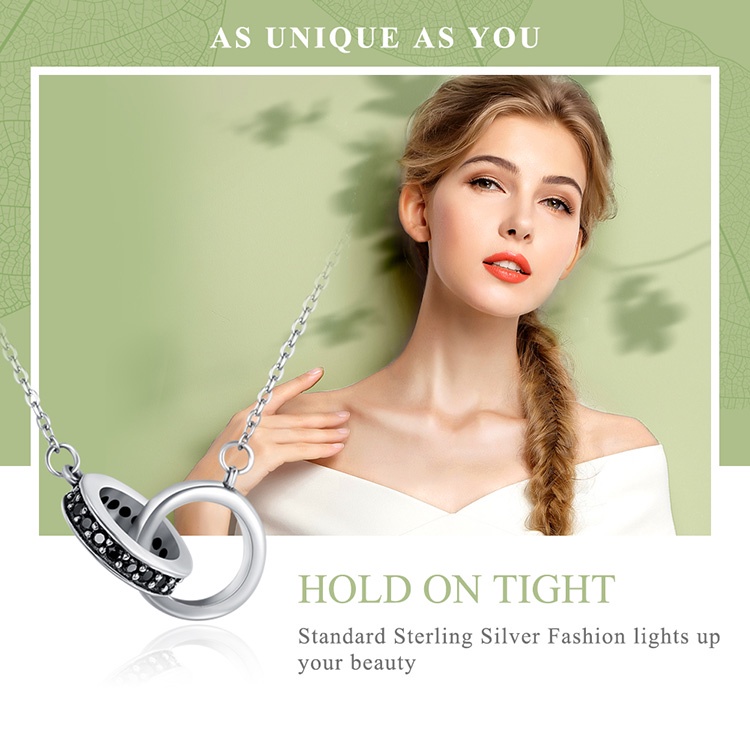 Dây chuyền Bamoer bạc Sterling 925 Hold On Tight thời trang dùng làm quà tặng cho nữ SCN147