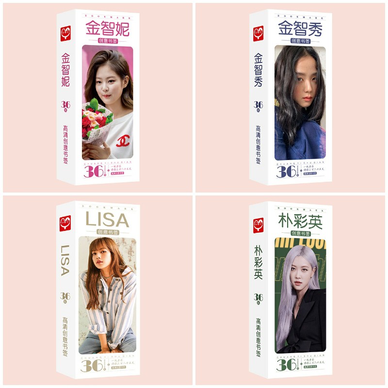 Bookmark Blackpink Jennie Jisoo Lisa Rose đánh dấu sách