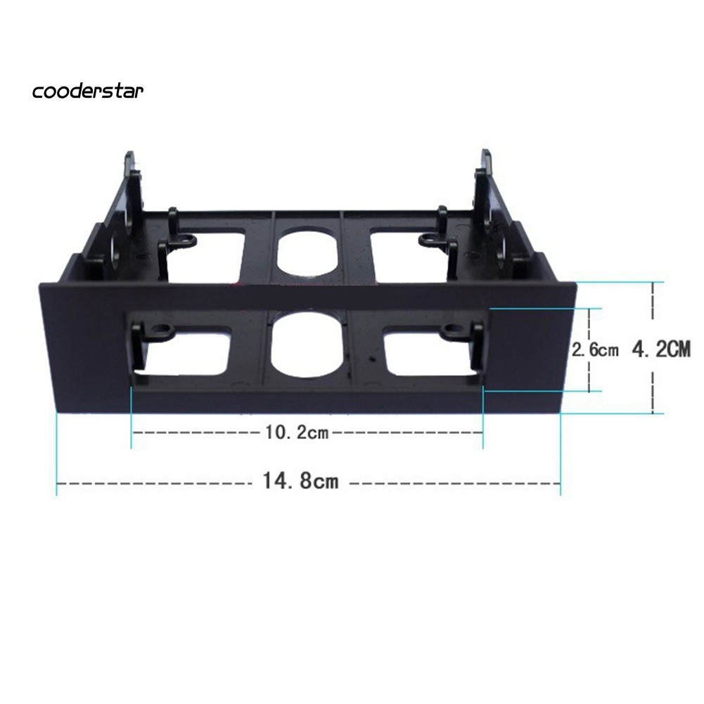 ✤Wdpp WDP✤Khung Gắn Ổ Đĩa Bay Phía Trước 5.25inch Sang 3.5inch Chuyên Dụng Cho Máy Tính PC