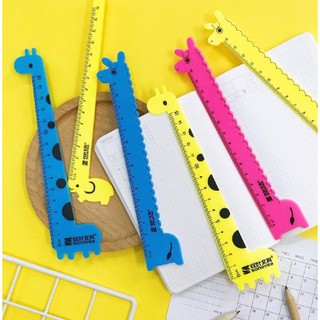 Thước Kẻ Nhựa Hình Con Vật 15cm Dễ Thương