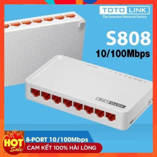 [Chính Hãng] Bộ chia mạng Totolink S505 S808 cao cấp 5 or 8 Cổng chất lượng-đầu cổng hub chia ổ mạng 5 or 8 port