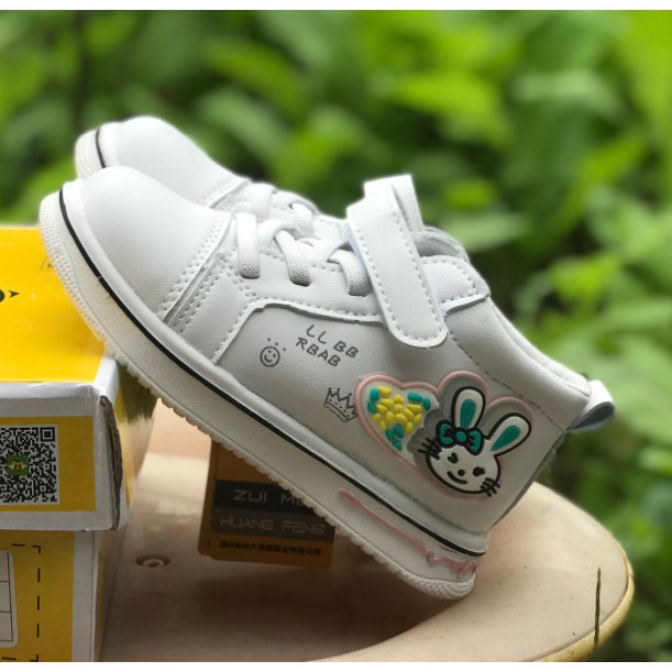 (Siêu sale) Giày thể thao cho bé - Bốt thể thao thỏ cho bé gái hàng Quảng châu cao cấp có đính thỏ dễ thương mã mới 1396