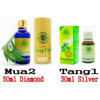 Combo 2 chai Dầu tràm Cung Đình 50ml Diamond _ Tràm trà