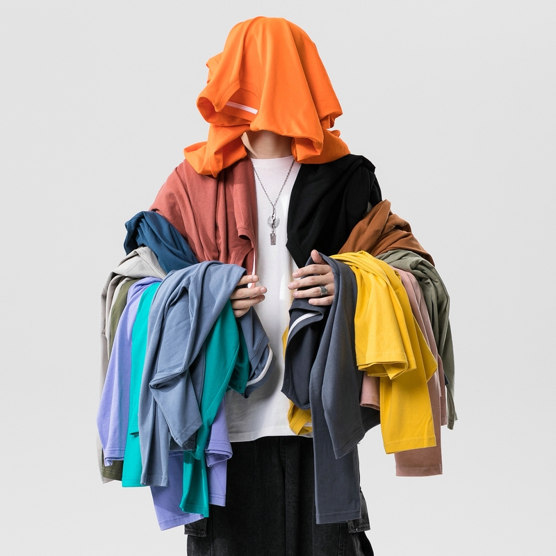 Áo thun cotton tay dài nhiều màu sắc tùy chọn thời trang mùa hè dành cho các cặp đôi IFNICEFUTURE
