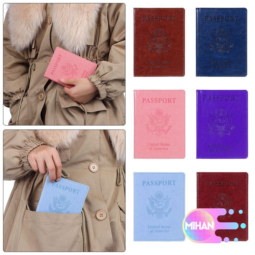 Ví Da PU Đựng Hộ Chiếu/Thẻ Tín Dụng Kích Thước 14x10cm MIHAN1