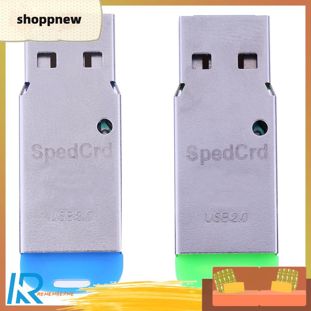 Hộp Kim Loại Đựng Thẻ Nhớ Sd / Tf Mini Usb 2.0 Siêu Nhẹ