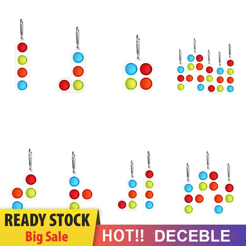 Pop It Fidget Đồ chơi Push Bubble Pop Keychain Sensory Fidget Đồ chơis Game Autism Stress Relief Đồ chơi