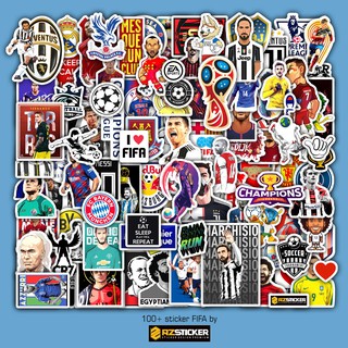 [ Xưởng Bán Sỉ ] 50 Hình Sticker Chủ Đề Bóng Đá Dán Nón Bảo Hiểm