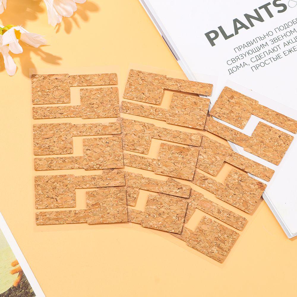 PISTA 1 Bộ Nhãn Dán Phân Loại Bằng Gỗ Chống Thấm Nước Cho Nhà Bếp