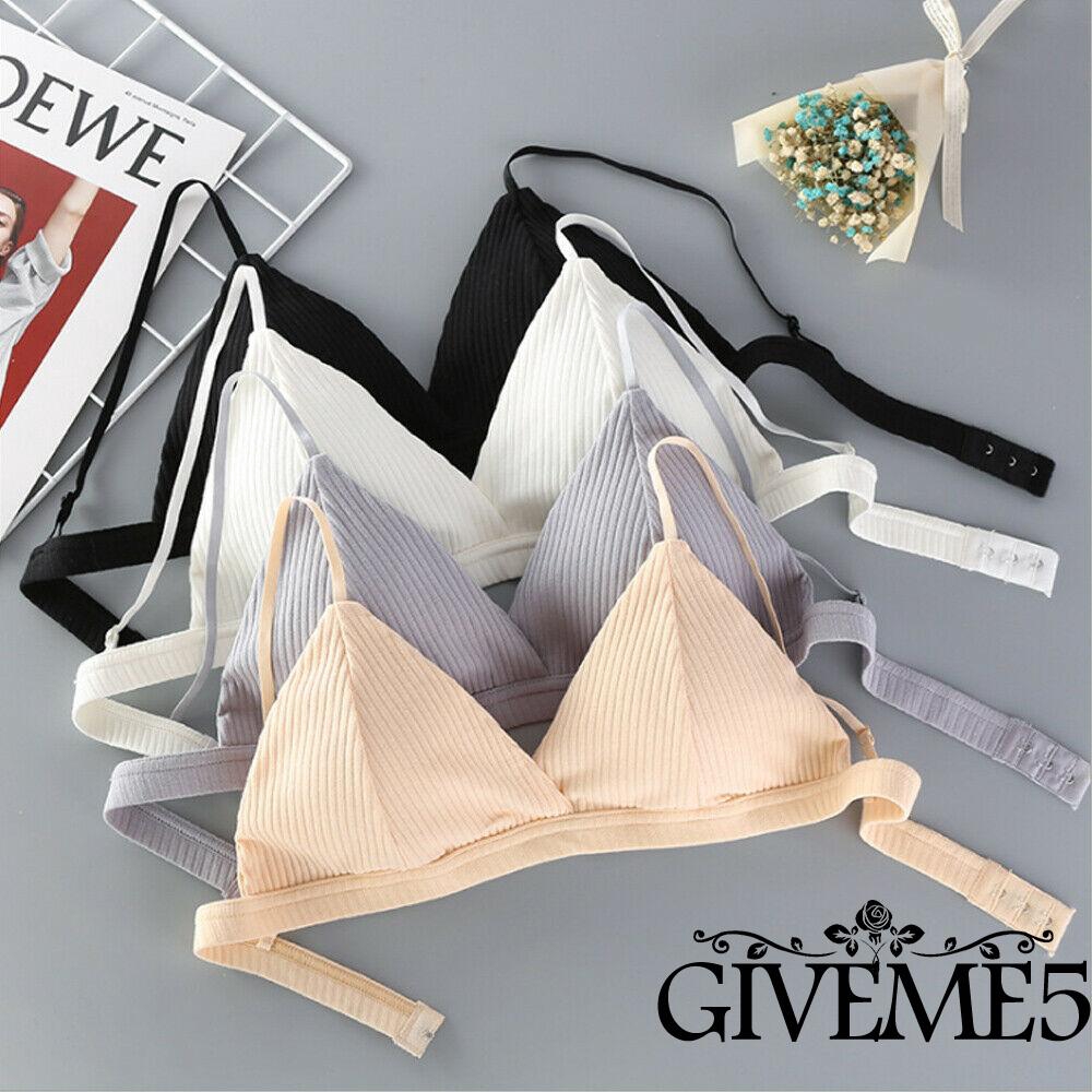 Áo ngực màu trơn hình tam giác có đệm nâng ngực tiện dụng