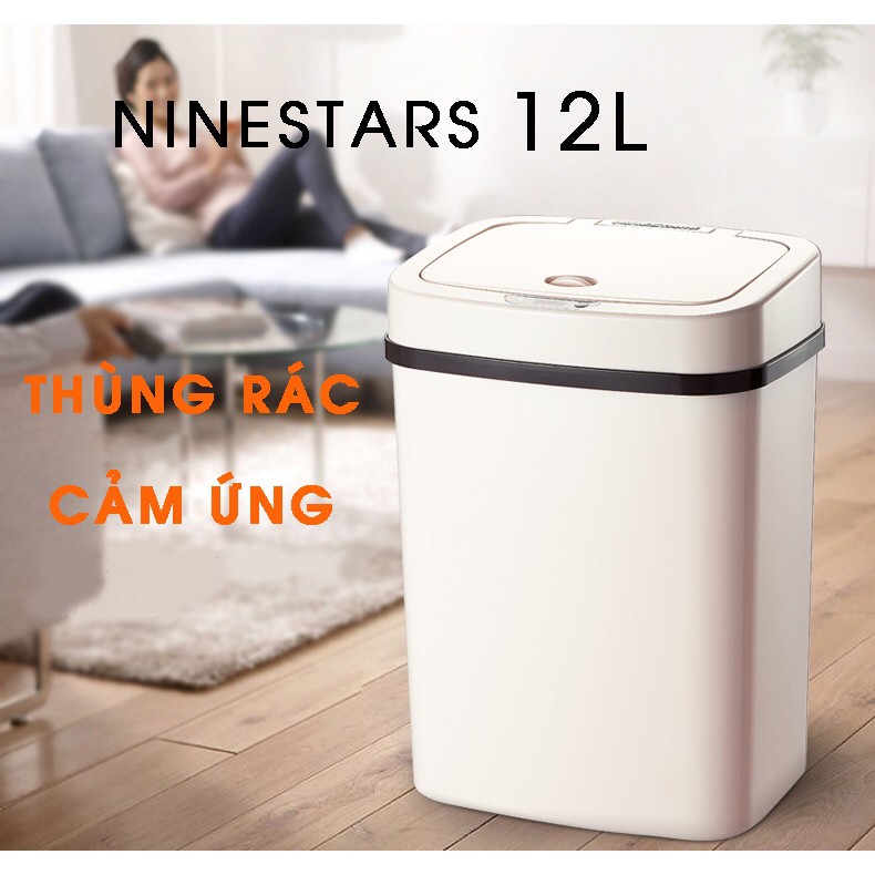 THÙNG RÁC CẢM ỨNG 12L,thùng rác thông minh không cần chạm ,sử dụng pin 3v ,hàng chính hãng