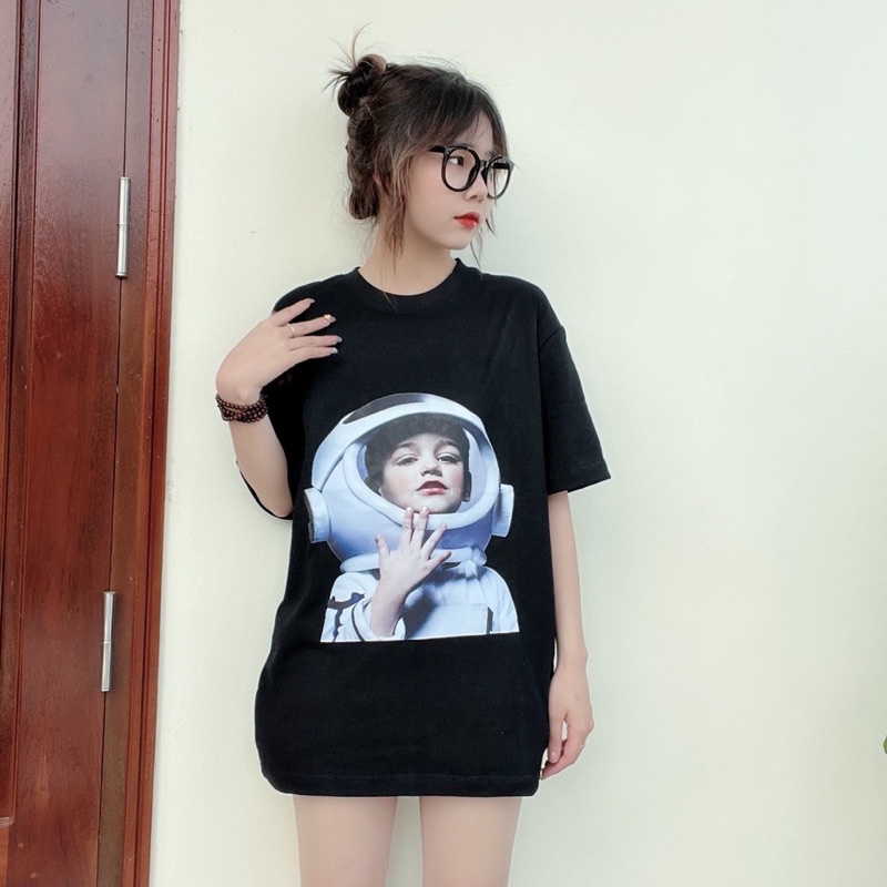 [Full tag +túi zip] Áo ADLV nam nữ in hình bé phi hành gia chất liệu cotton cao cấp