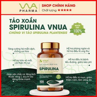 Viên Tảo xoắn Spirulina Vnua - Học viện Nông nghiệp Việt Nam, siêu thực phẩm thế kỷ 21, chất lượng hơn tảo xoắn Nhật