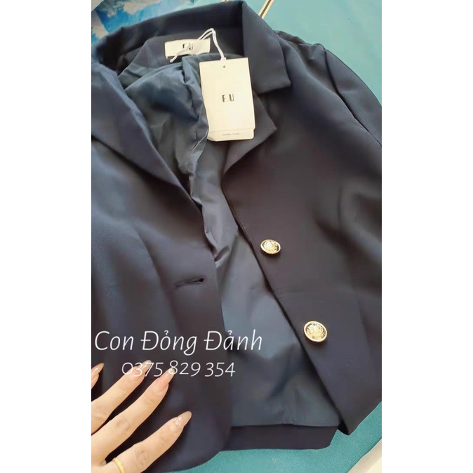 (Mã FL giảm 20k) AO018 Áo khoác blazers nữ mỏng cài 2 khuy form gọn dáng Hàn Quốc công sở thanh lịch | BigBuy360 - bigbuy360.vn
