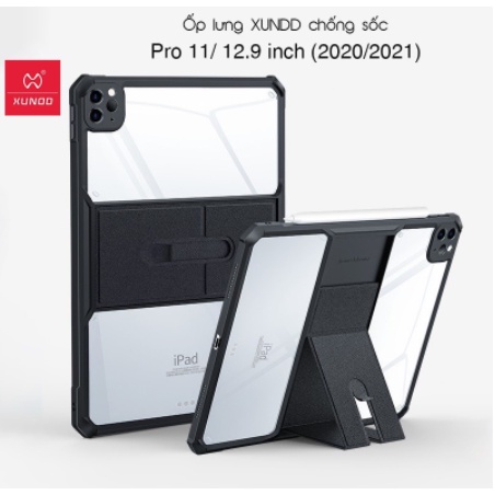 Ốp lưng XUNDD iPad Mini 4, 5, 6, Gen 7, Gen 9,8 10.2, Air4 10.9, Pro 11 M1-2021/2020 Chống shock Mặt lưng trong Viền TPU