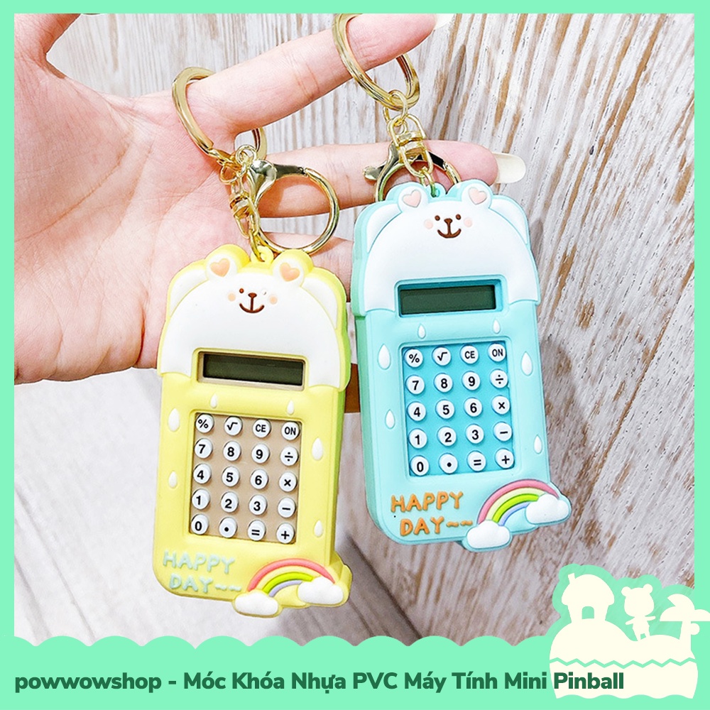 [Sẵn VN - Hỏa Tốc] Móc Khóa Nhựa PVC Kiểu Dáng Calculator Mini, Máy Pinball