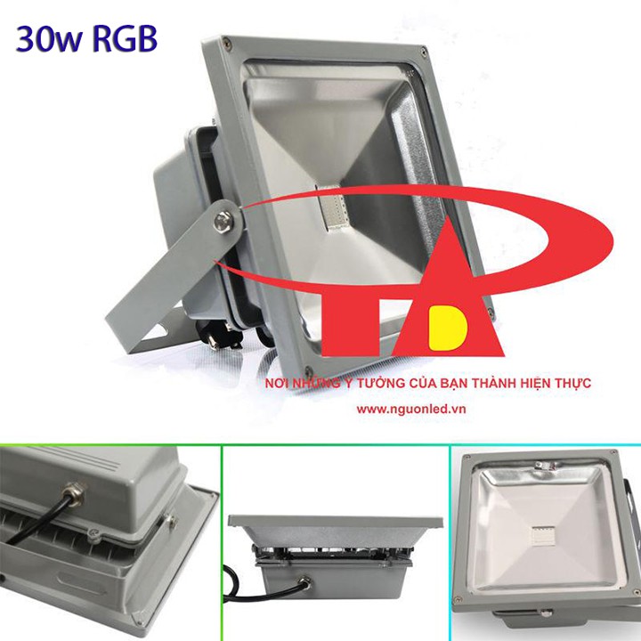Đèn pha led 30w RGB - Led pha 30w đổi màu