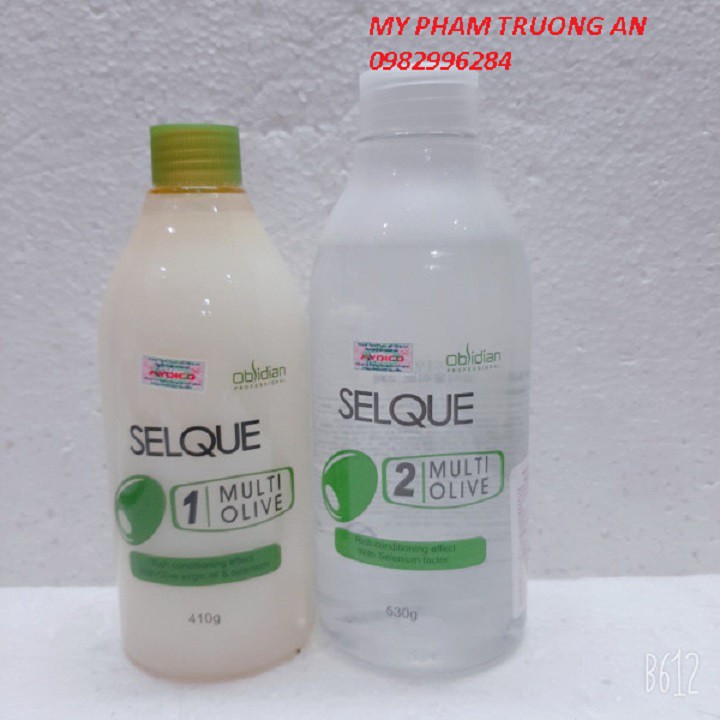 THUỐC UỐN TÓC OLIVE (UỐN LẠNH) SELQUE OBSIDIAN CAO CẤP 410ML/530ML