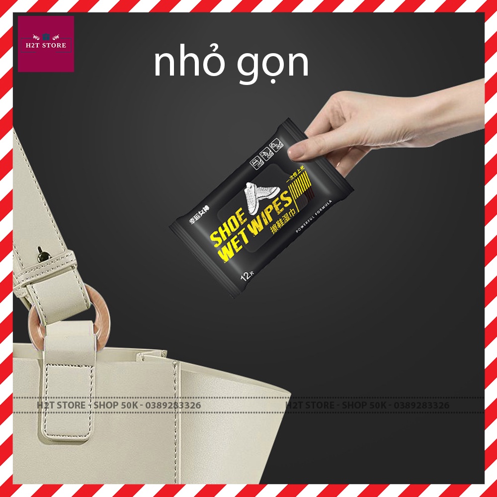 Giấy lau giày siêu sạch , khăn lau giày Sneaker đóng gói tiện dụng không hóa chất làm hại vải