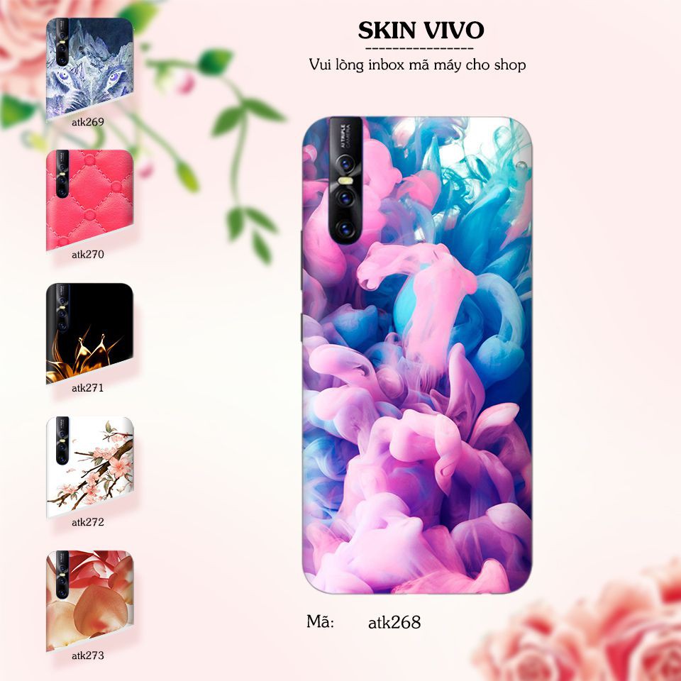 Miếng dán skin cho các dòng điện thoại Vivo V7 - V7 Plus - V11 - V15 in nhiều mẫu cực đẹp
