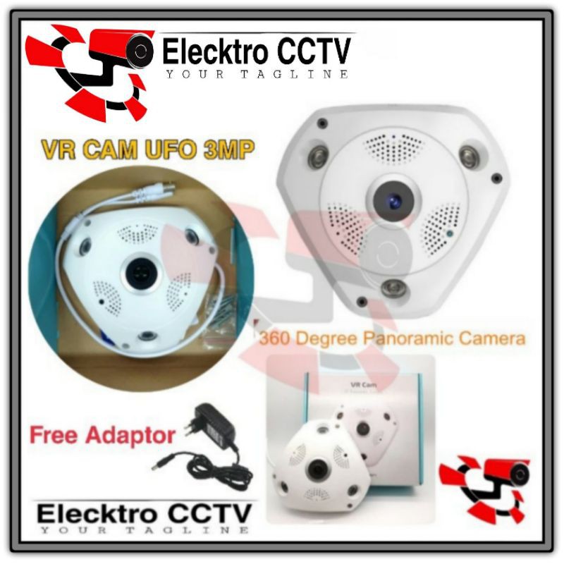 Camera giám sát 360 Panoramic CCTV° Camera mắt cá Ahd 3 Mega Pixel VR-CAM