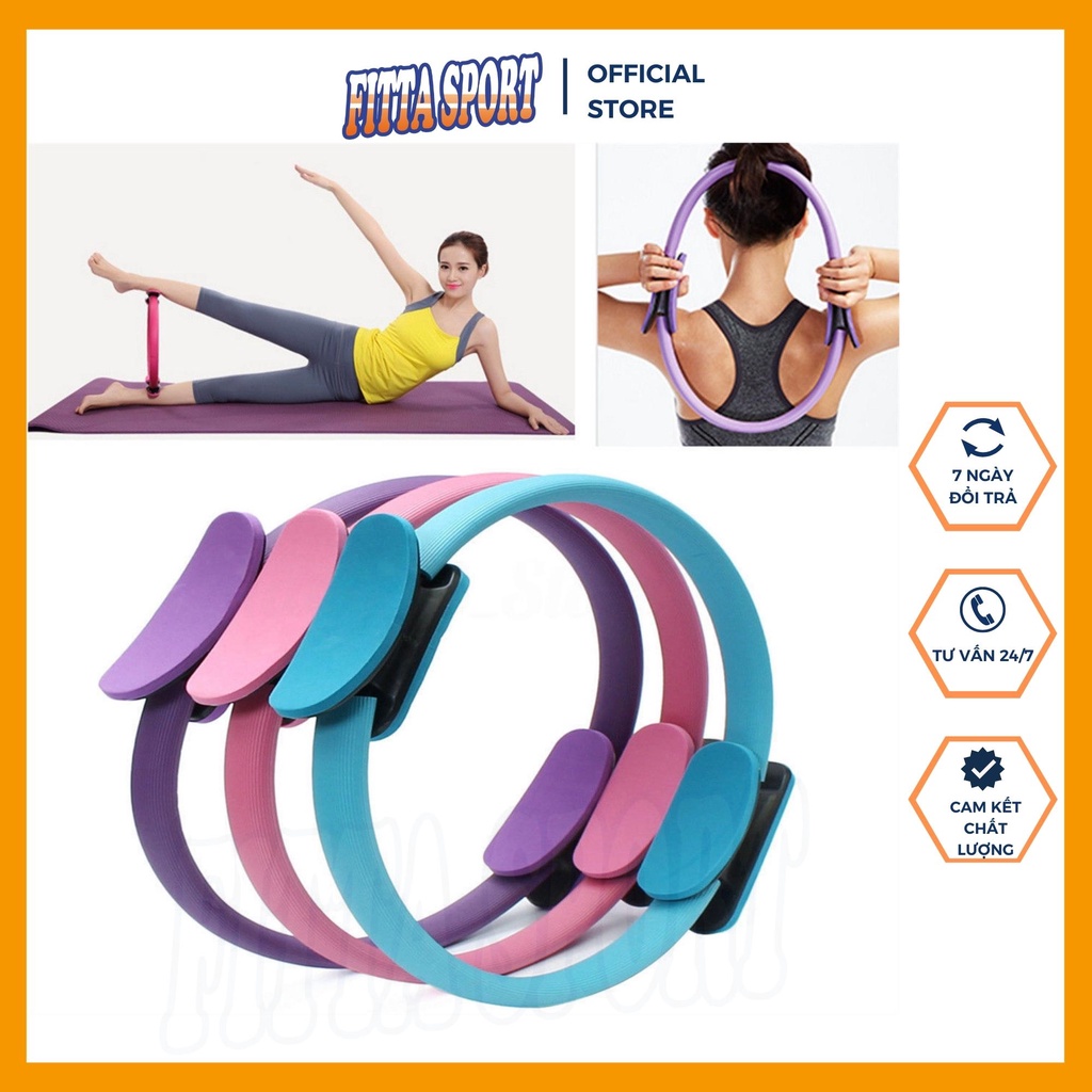 Vòng Tập Yoga Pilates Cao Cấp Tác Dụng Giúp Ngực Nở Eo Thon – Vòng Kháng Lực Ring Magic Circle YO18