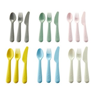 Bộ dao thìa dĩa nhưa 18c ikea