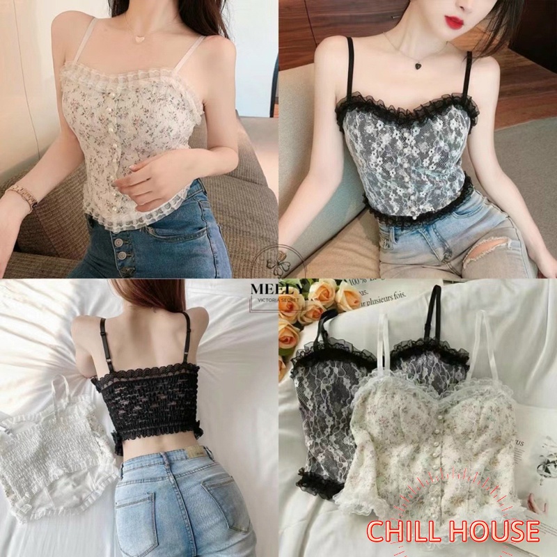 ÁO BRA B1202  REN ĐÍNH NGỌC TIÊU THƯ SANG XỊN CHILL HOUSE