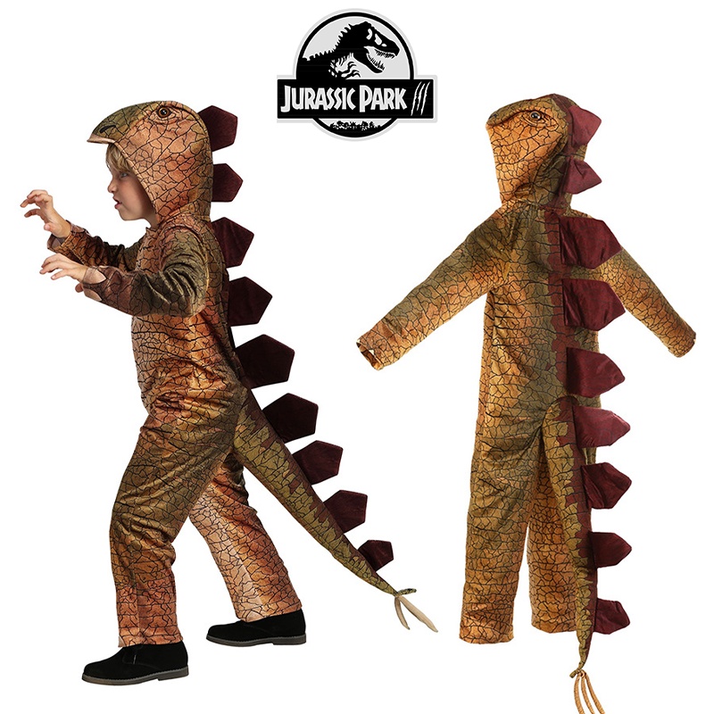 Bộ đồ hóa trang Halloween khủng long ba sừng công viên kỷ Jura cho trẻ em chơi trò đóng vai