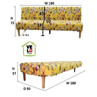 Sofa giường Mellow Yellow 1.80m