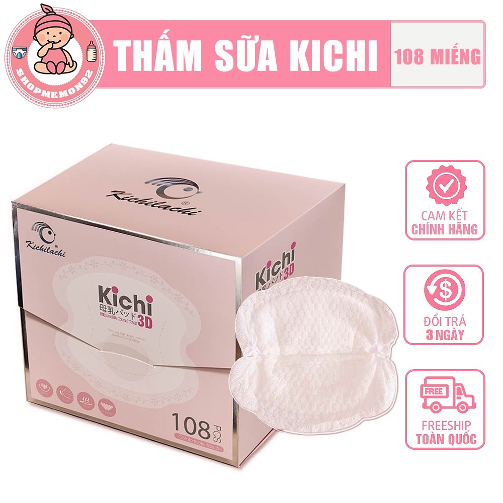 Miếng Lót Thấm Sữa Kichilachi 108 Miếng, miếng lót thấm sữa Pigeon 126+10miếng, Thấm Sữa Siêu Mỏng, Siêu Thấm,Chống Tràn