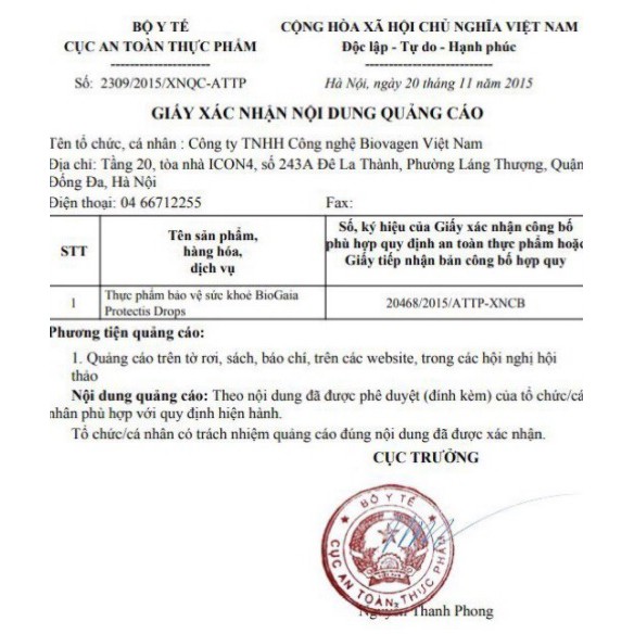 Biogaia bổ sung men vi sinh dạng nhỏ giọt lọ 5ml