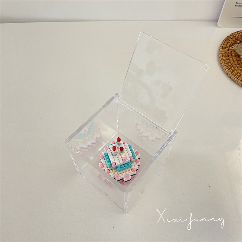 Đồ Chơi Lắp Ráp Hình Bánh Kem Sinh Nhật Mini diy