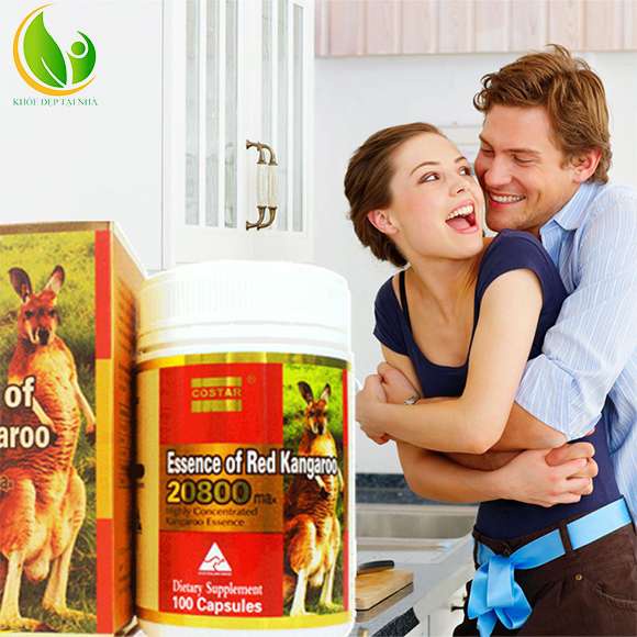 Viên Uống Tăng Cường Sinh Lý Essence of Red Kangaroo 20800 Max Úc Hộp 100 Viên