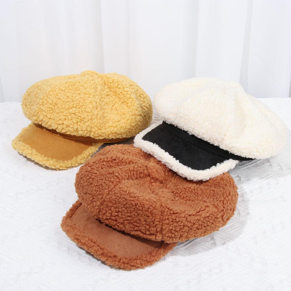 CACTU Mũ Beret Lông Nhung Thời Trang Thu Đông Dành Cho Nữ