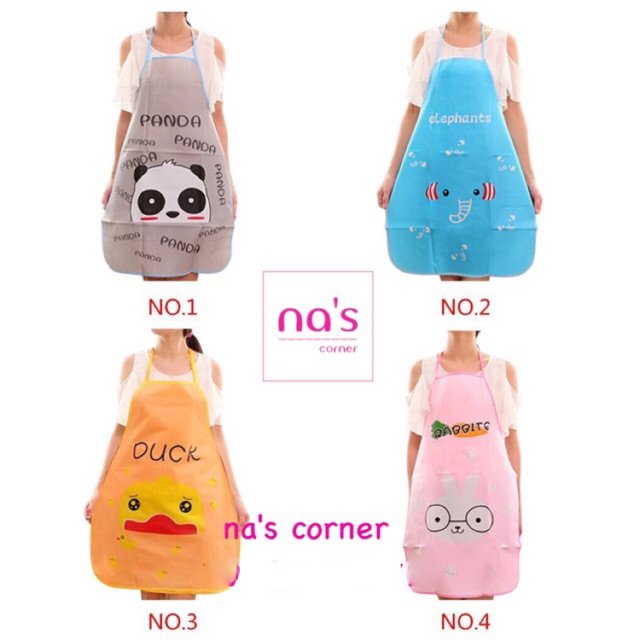 Tạp dề chống thấm dễ thương tiện dụng rửa chén, rửa rau...