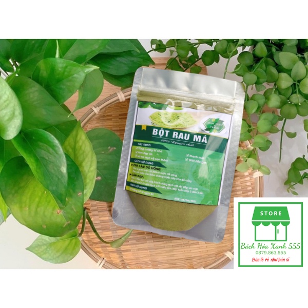 Bột rau má detox nguyên chất 100% Organic, bột rau má tăng giúp làm đẹp da, thanh mát cơ thể - 300gr