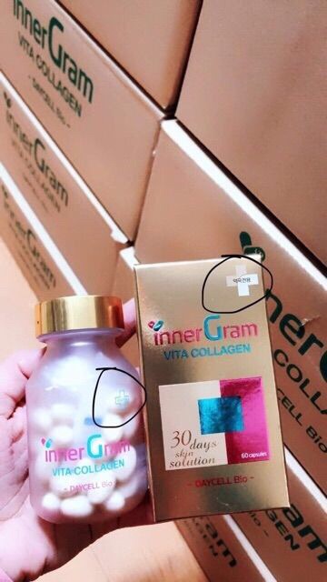 Viên Uống trắng da cấp nước inner gram vita collagen daycell | BigBuy360 - bigbuy360.vn