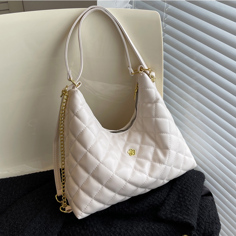 Túi Đeo JASMIN NOIR Chéo Họa Tiết Caro Đính Tua Rua Thời Trang Cho Nữ