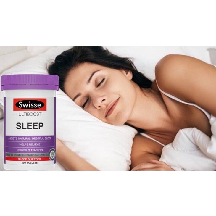 [Hàng chuẩn Úc] Viên uống hỗ trợ giảm mất ngủ, giúp ngủ ngon Swisse ultiboost sleep 60 viên - 100 viên của Úc