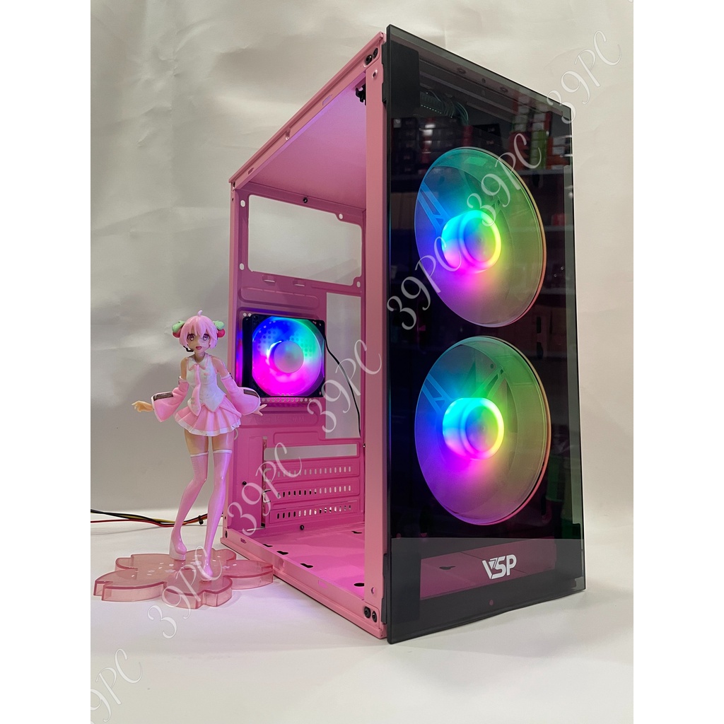 [Giá Rẻ Nhất] Vỏ Case VSP Gaming V212 Size M-Atx, 2 Mặt Kính Cường Lực, Nhỏ Gọn