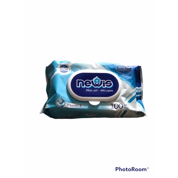 Khăn Ướt Newis Không Mùi 100 Tờ