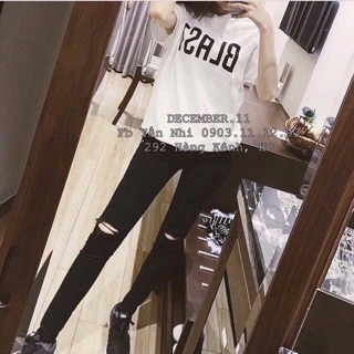 Quần jeans ASOS rách gối