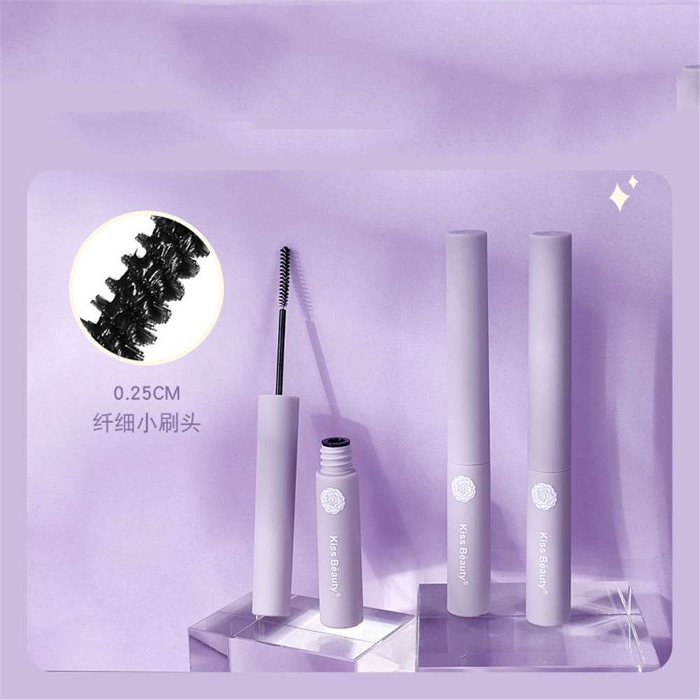 Mascara Chuốt Mi Cong Dài Dày Kiss Beauty Trang Điểm Tự Nhiên Siêu Mịn Chống Nước Không Nhòe