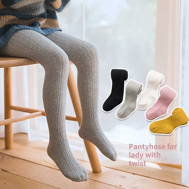 Quần Tất quần legging len gân cực xinh dáng ôm gọn cho bé gái