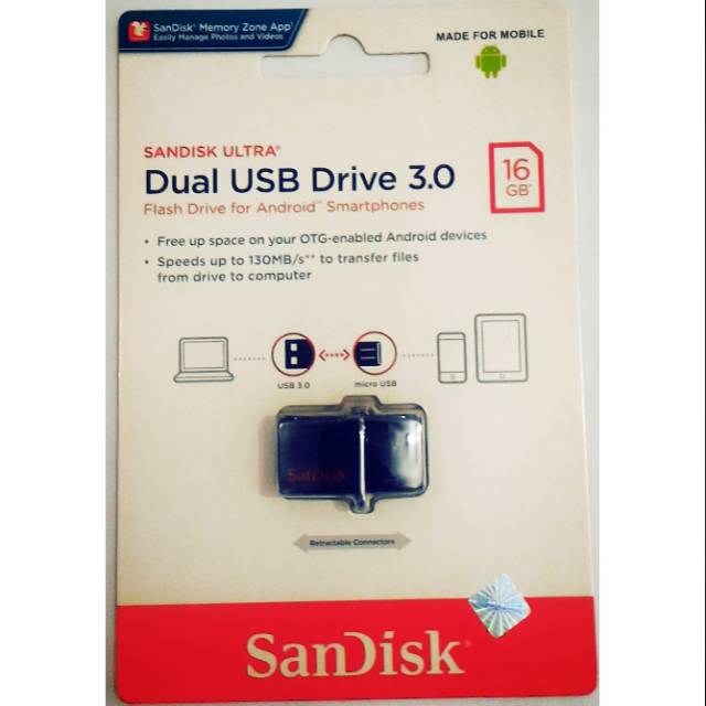 Ổ Cứng Sandisk Usb 3.0 Otg 16gb